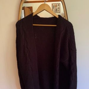 Black cardigan